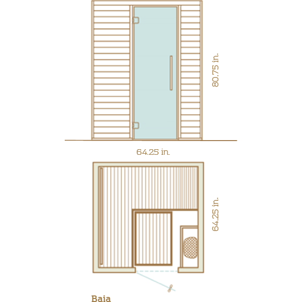 Auroom Baia Traditional Sauna Kit