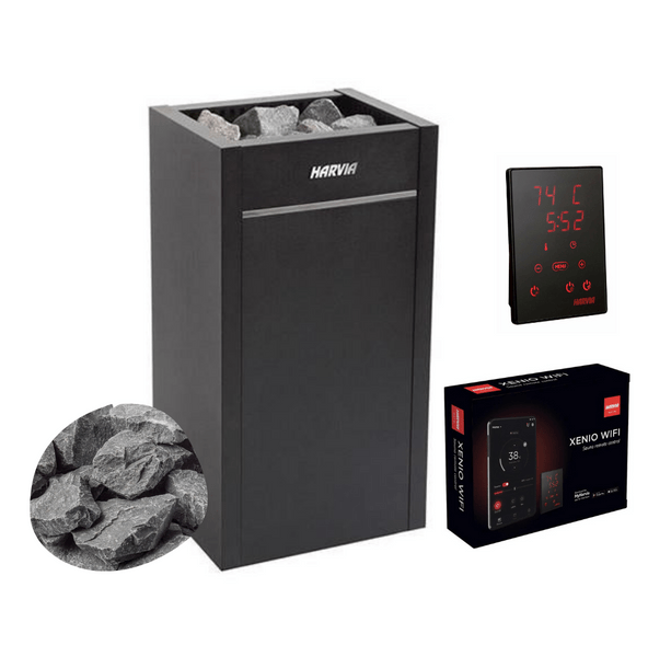 Harvia Virta HL110E Electric Sauna Heater Package