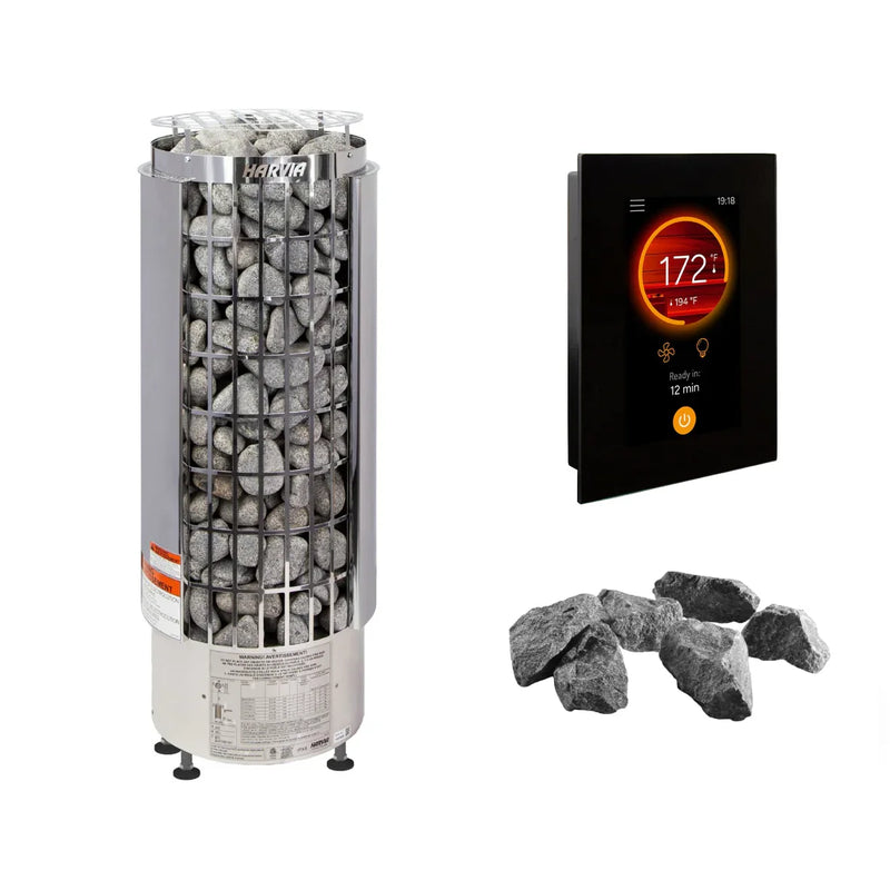 Harvia Cilindro PC60E Sauna Heater Package