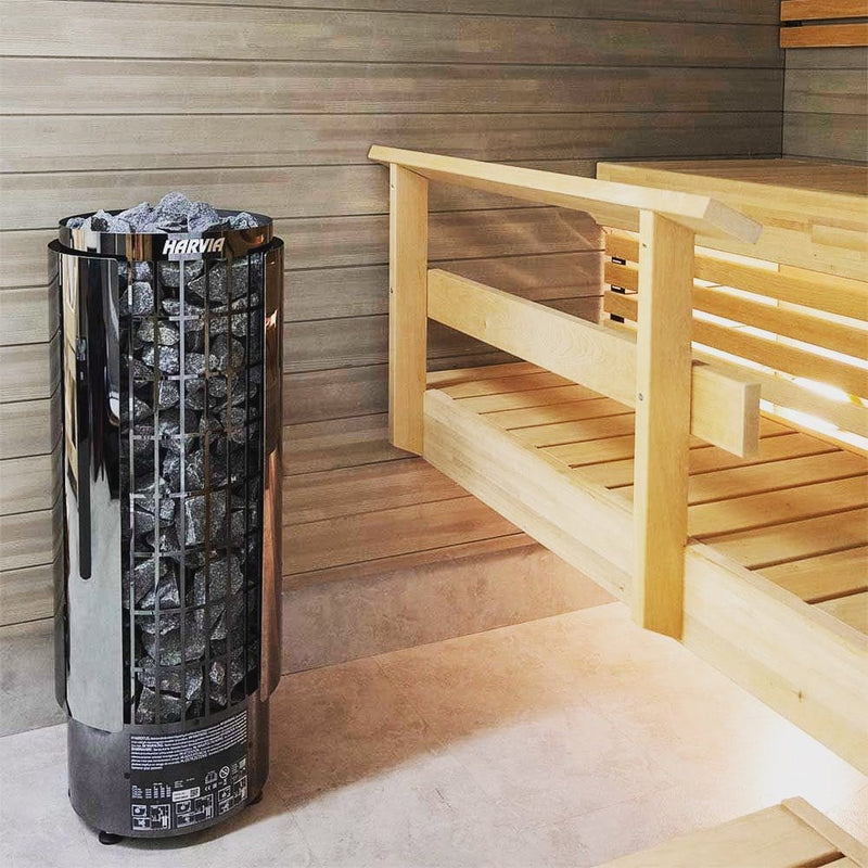 Harvia Cilindro PC80E Sauna Heater Package