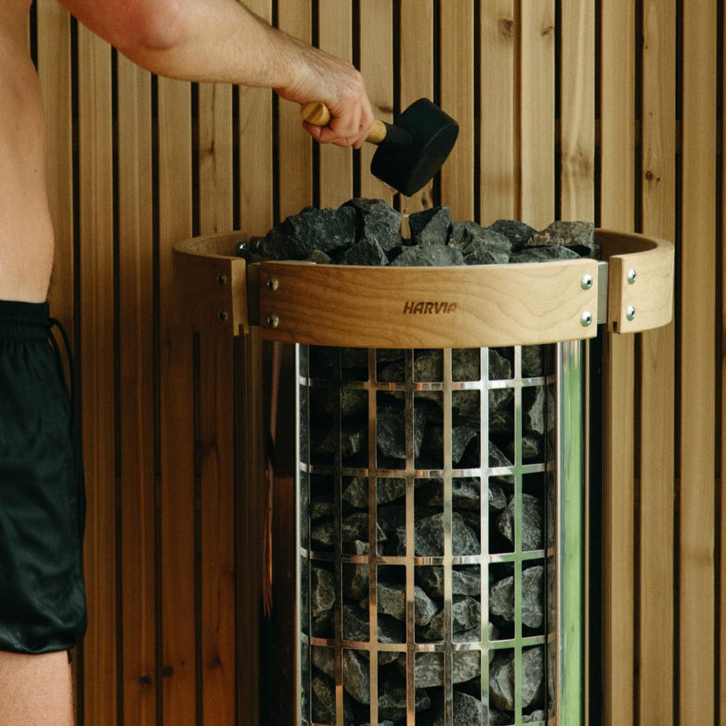 Harvia Cilindro PC80 8 kW Electric Sauna Heater w/ Built-In Controls