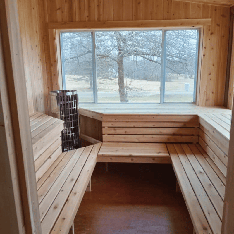 Harvia Cilindro PC60 6 kW Electric Sauna Heater w/ Built-In Controls