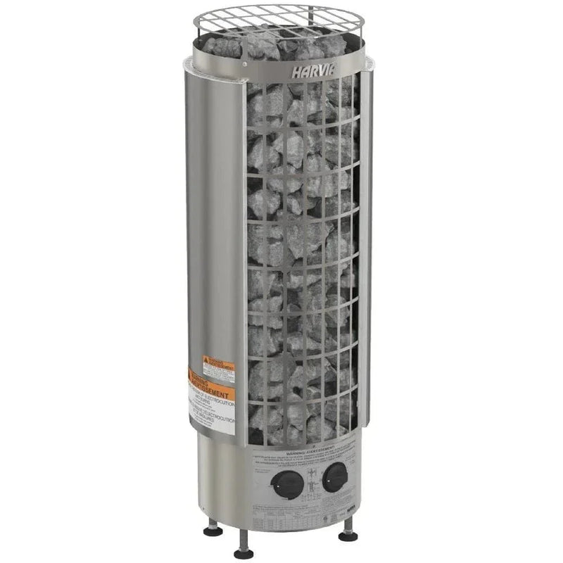 Harvia Cilindro PC60 6 kW Electric Sauna Heater w/ Built-In Controls
