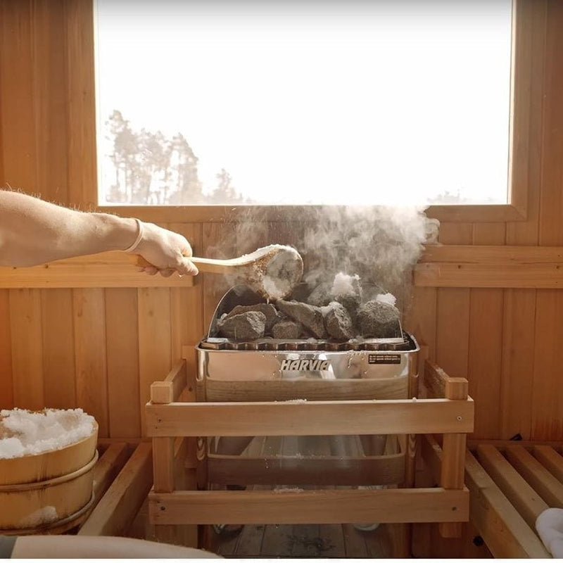 Harvia KIP80B 8 kW Electric Sauna Heater w/ Built-in Controls and Stones
