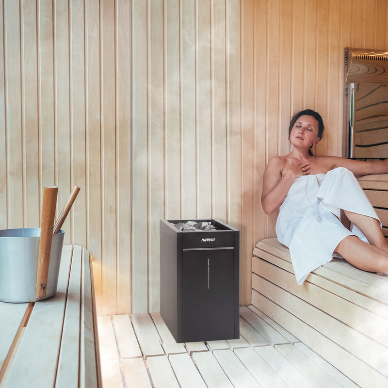 Harvia Virta Combi HL60SA Steamer & Electric Sauna Heater Package