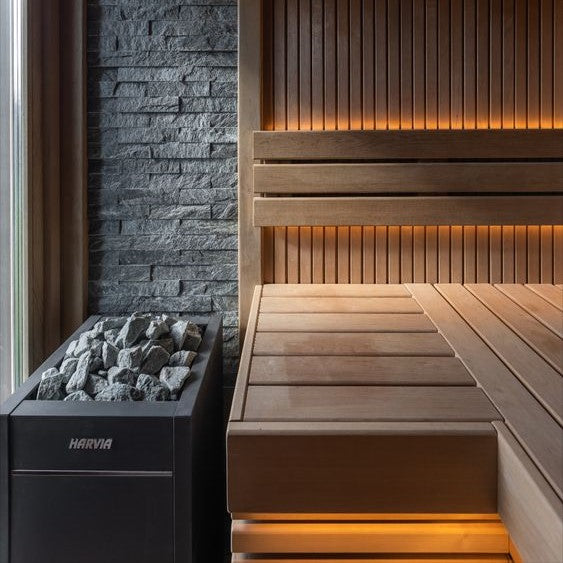 Harvia Virta HL90E Electric Sauna Heater Package