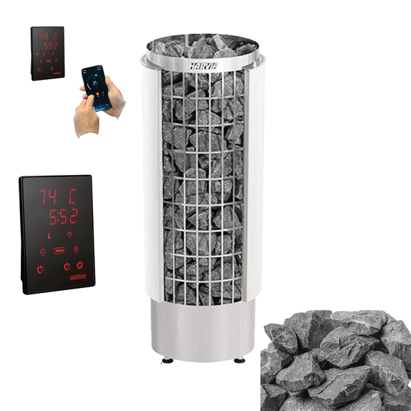 Harvia Cilindro PC60E Sauna Heater Package