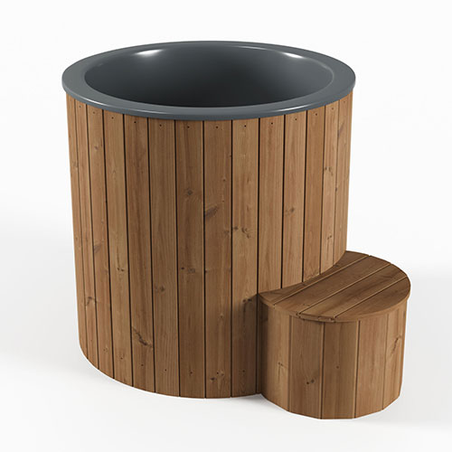 SaunaLife 1-Person Thermo-Pine Cold/Hot Plunge Tub