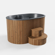 SaunaLife 2-Person Thermo-Pine Cold/Hot Plunge Tub