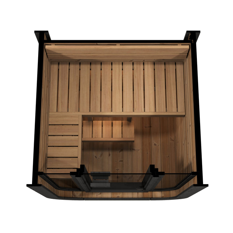 SaunaLife Model CL3G 1-2 Person Cube Series Outdoor Sauna Kit