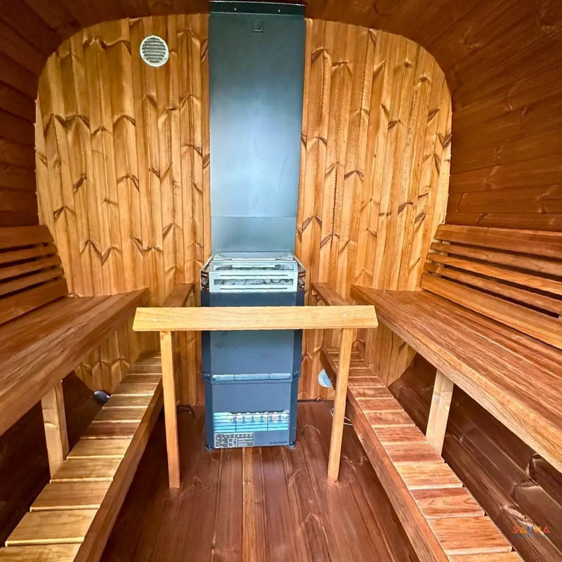 SaunaLife Model CL7G 6 Person Cube Series Outdoor Sauna Kit