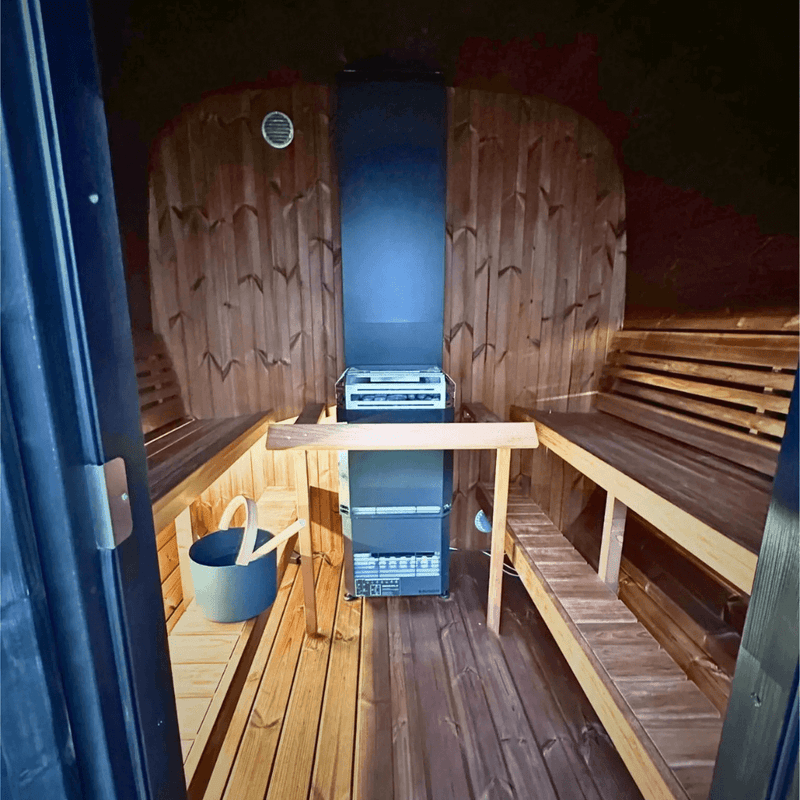 SaunaLife Model CL7G 6 Person Cube Series Outdoor Sauna Kit