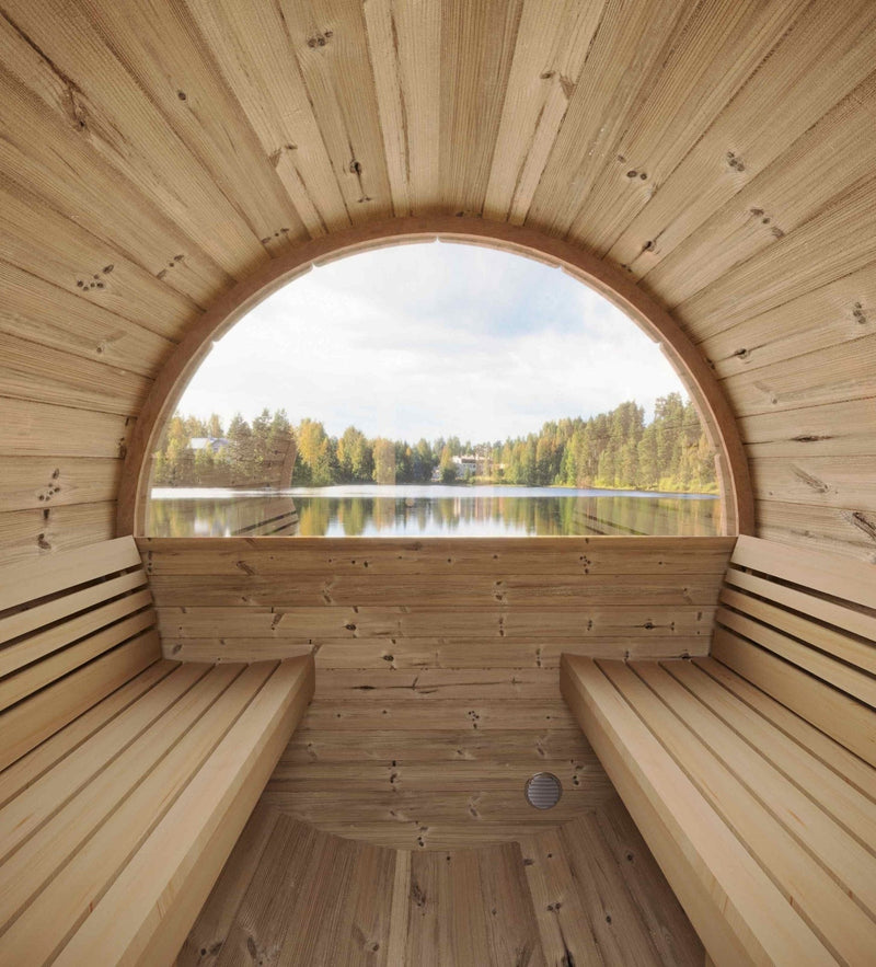 SaunaLife Model E6W 3 Person Sauna Barrel-Window