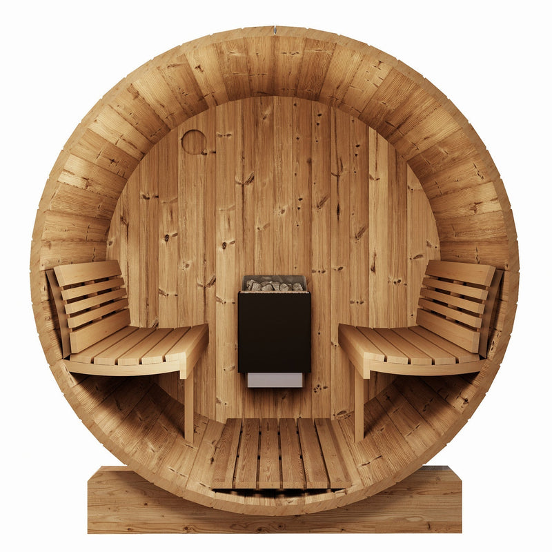 SaunaLife Model E7 4 Person Barrel Sauna