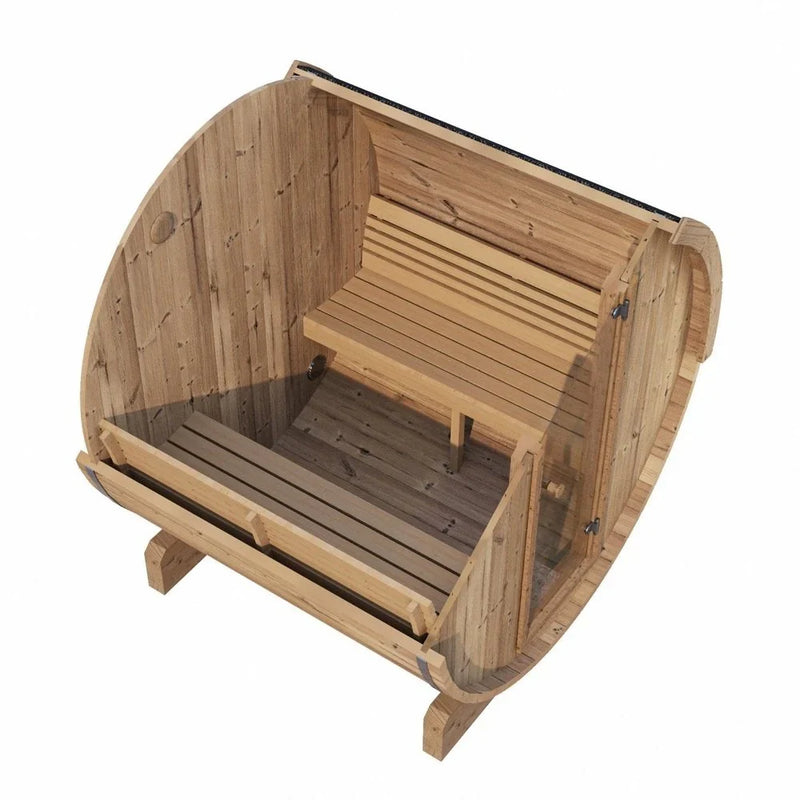 SaunaLife Model E7 4 Person Barrel Sauna
