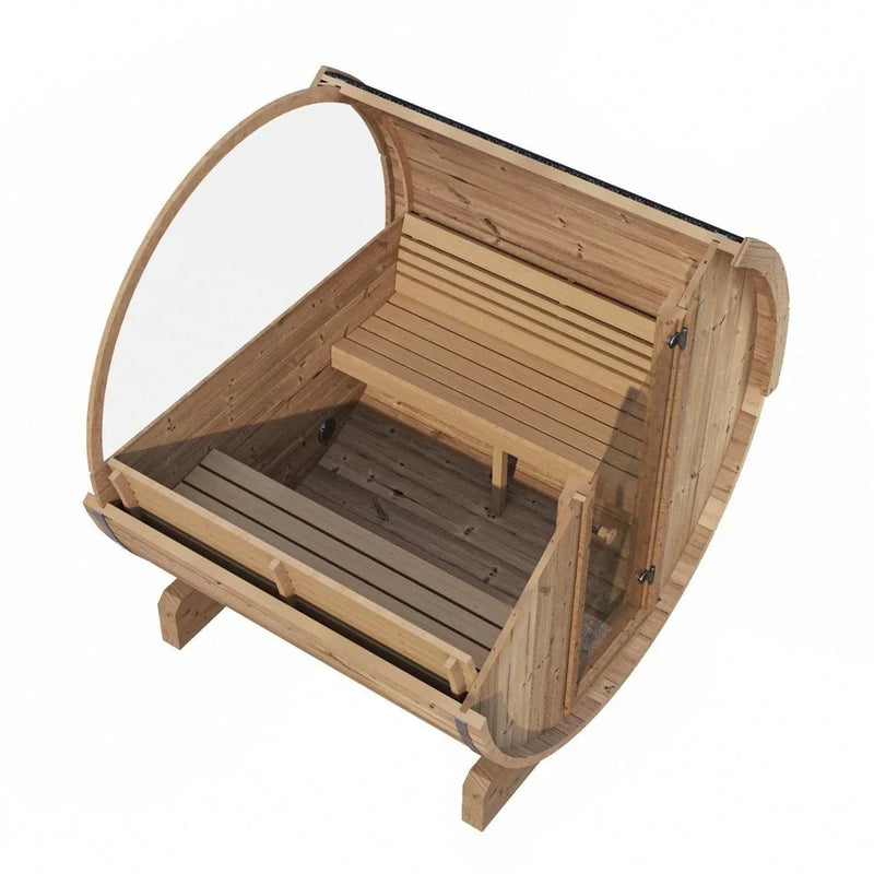 SaunaLife Model E7W 4 Person Sauna Barrel-Window