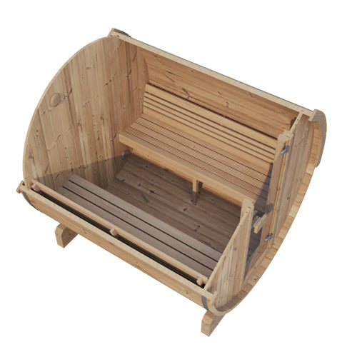SaunaLife Model E8 6 Person Barrel Sauna