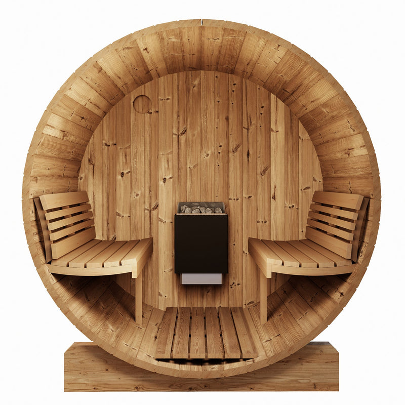 SaunaLife Model E8 6 Person Barrel Sauna