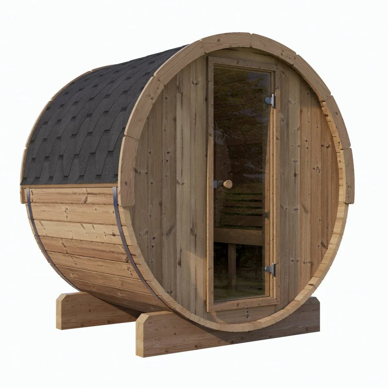SaunaLife Model E8 6 Person Barrel Sauna