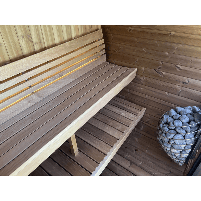 SaunaLife Model EE6G 4 Person Barrel Sauna