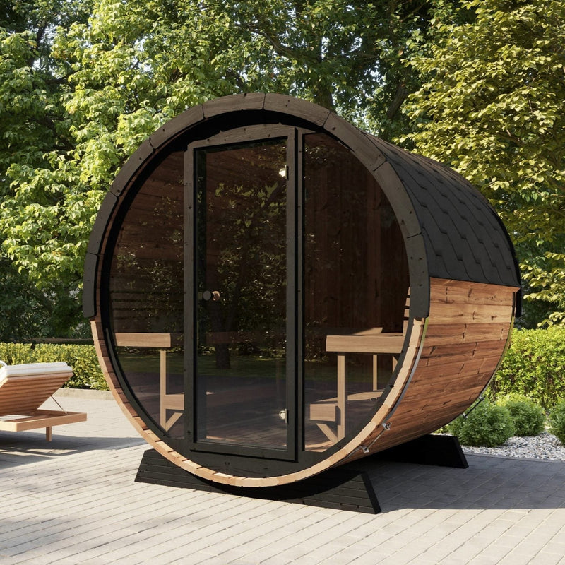 SaunaLife Model EE8G 6 Person Barrel Sauna