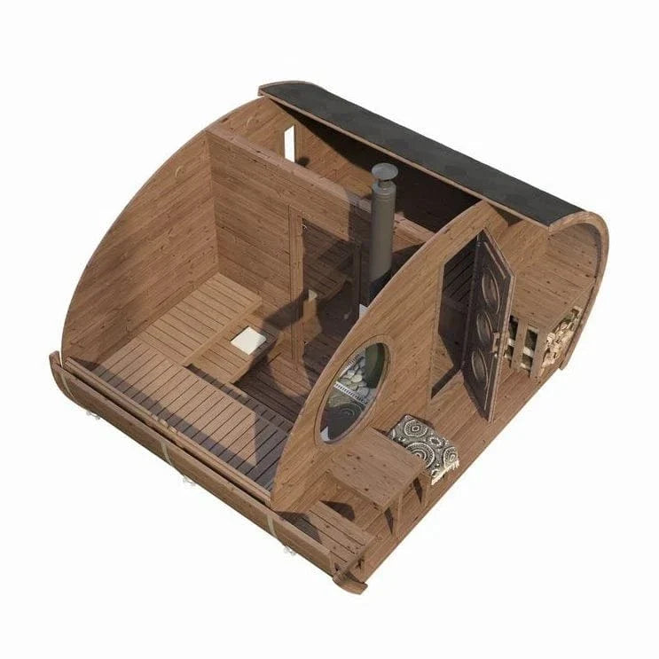 SaunaLife Model G11 8 Person Garden Series Outdoor Sauna