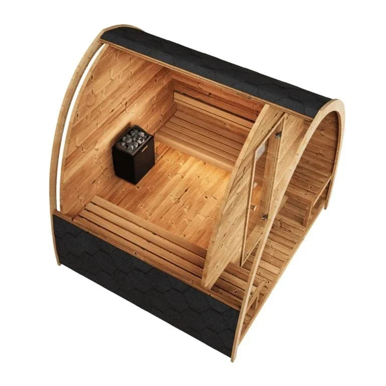 SaunaLife Model G3 4 Person Outdoor Home Sauna Kit