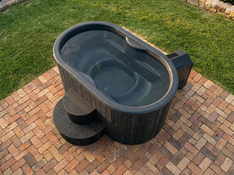 SaunaLife S2 2-Person Cold Plunge Tub and Chiller Heater Package