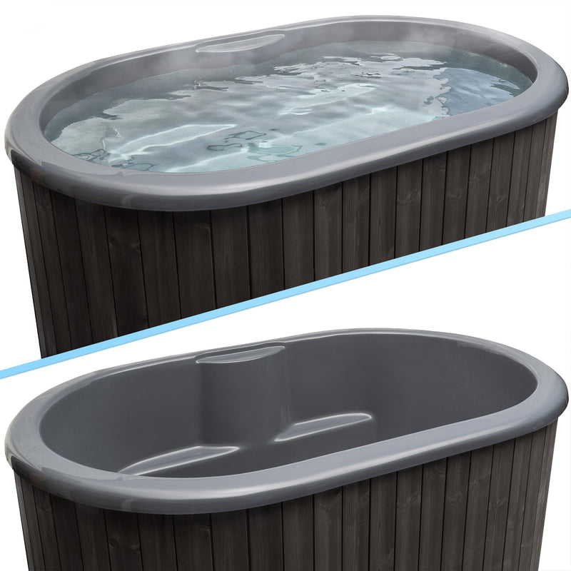 SaunaLife S2 2-Person Cold Plunge Tub and Chiller Heater Package