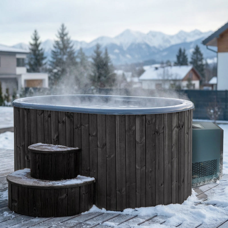 SaunaLife S2 2-Person Cold Plunge Tub and Chiller Heater Package