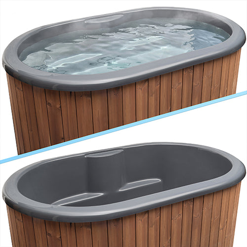 SaunaLife S2 2-Person Cold Plunge Tub and Chiller Heater Package
