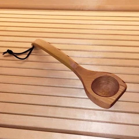 SaunaLife Wooden 1-Gallon Sauna Bucket, Wood Ladle, Thermometer, Hygrometer, Black ACCPKG-3