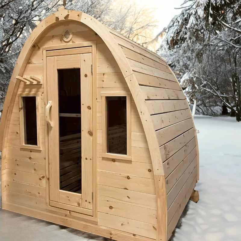 True North Canadian Made 4-8 Person Outdoor Traditional Large Pod Sauna