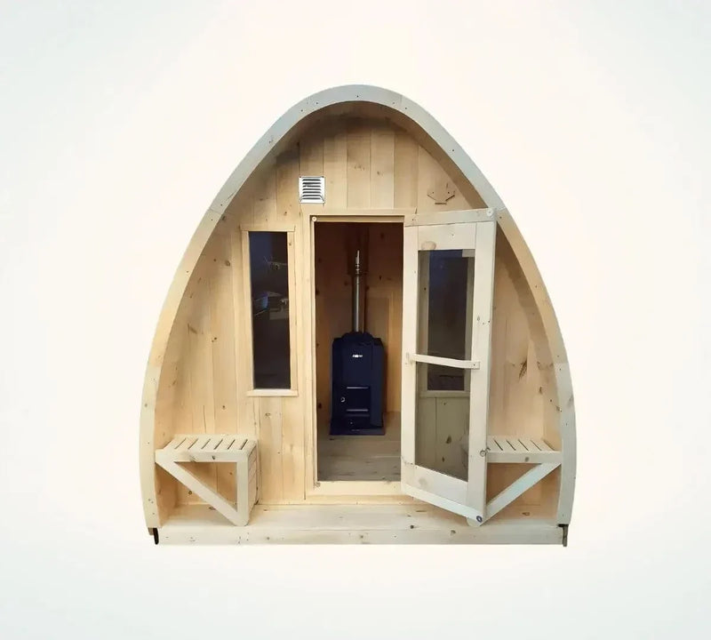 True North Canadian Made 4-8 Person Outdoor Traditional Tiny Pod Sauna