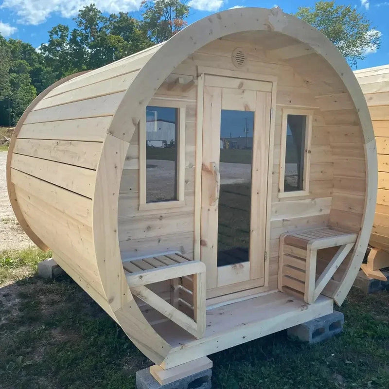 True North Canadian Made Schooner 2-8 Person Outdoor Traditional Barrel Sauna