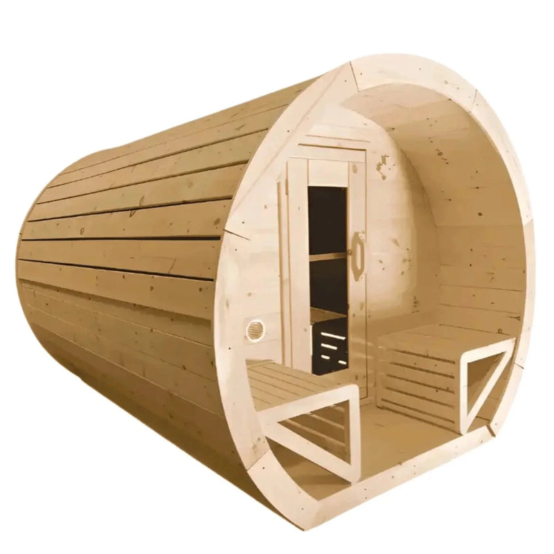 True North Canadian Made Schooner 2-8 Person Outdoor Traditional Barrel Sauna