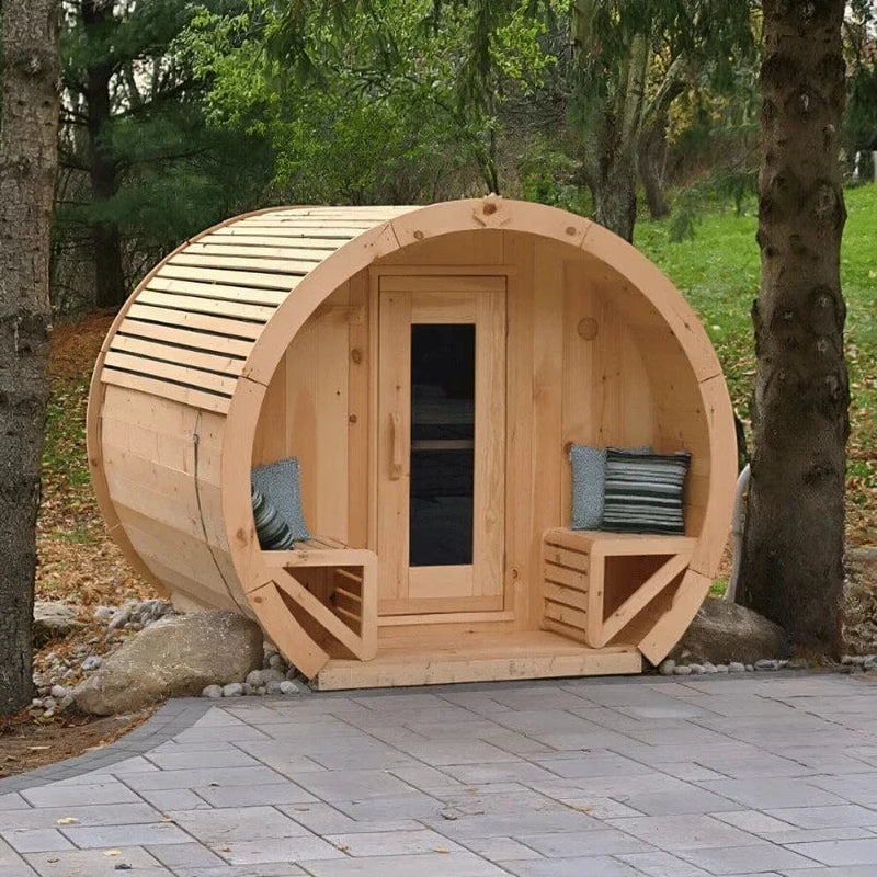 True North Canadian Made Schooner 2-8 Person Outdoor Traditional Barrel Sauna