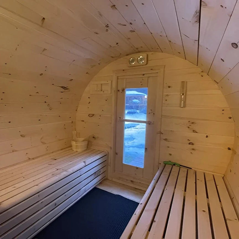 True North Canadian Made Schooner 2-8 Person Outdoor Traditional Barrel Sauna