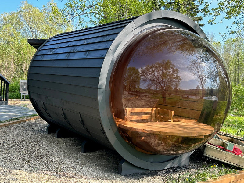 True North Panorama Barrel Outdoor Sauna