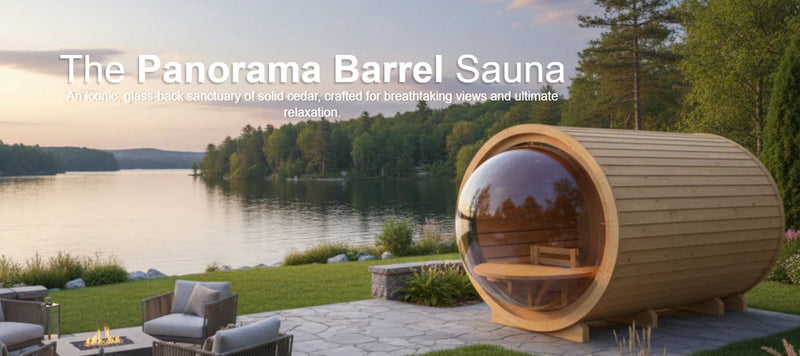 True North Panorama Barrel Outdoor Sauna